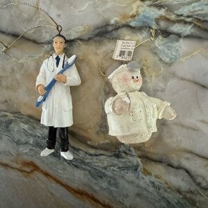 Dentist and Doctor Bear Ornaments